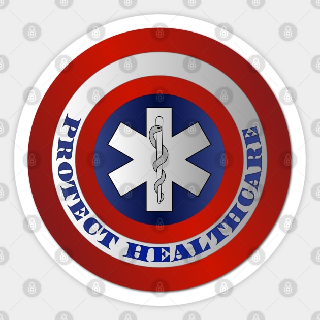 Protect Healthcare Sticker by RollingMort91